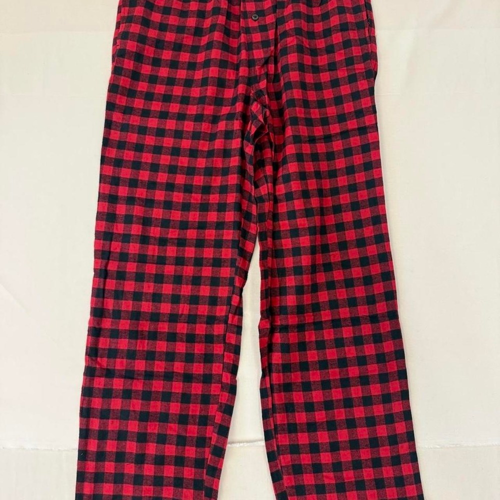 Amazon Essentials Red & Black Buffalo Plaid Pajama Pants – Men's‎ Medium